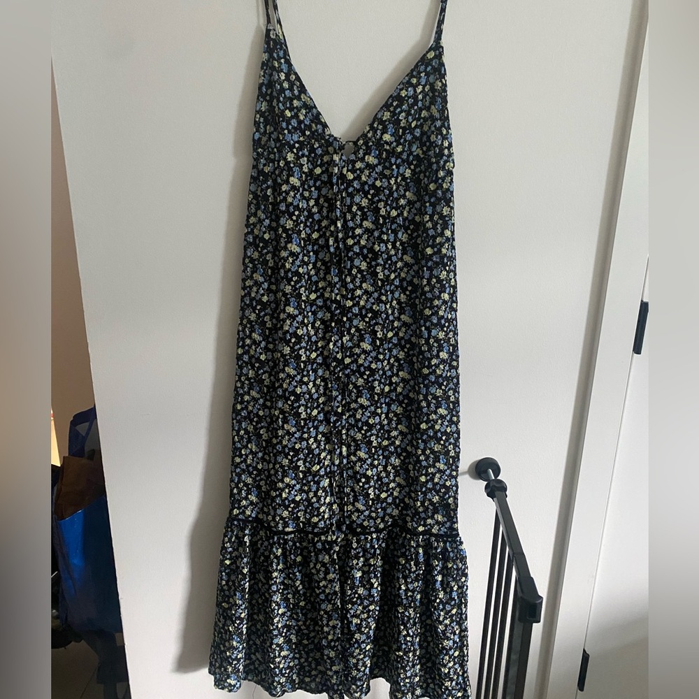 Floral tiered maxi dress with adjustable straps